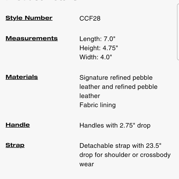 NEW! COACH MINI ROWAN - Picture 7 of 7